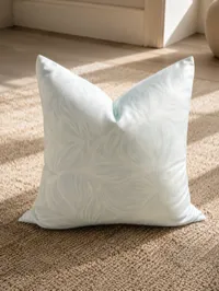 Seabreeze Pillow collection - soft pale mint, icy blue-white – Image 1