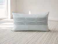 Seabreeze Pillow Collection - Blu-Gray Geometric Pattern  – Image 1