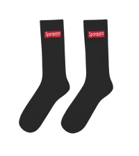 Box Logo Socks Black – Image 1