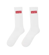 Box Logo Socks White  – Image 1