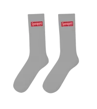 Box Logo Socks Grey  – Image 1