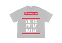 Yours Truly Daily Message T-Shirt Grey – Image 1