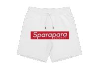 Box Logo Shorts White – Image 1