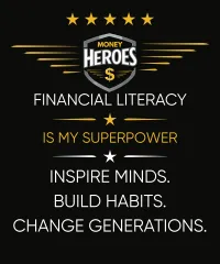 Money Heroes Classic Hero T-Shirt — Wealth Starts on Paper – Image 4