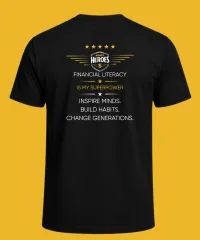 Money Heroes Classic Hero T-Shirt — Financial Flex Activated – Image 2