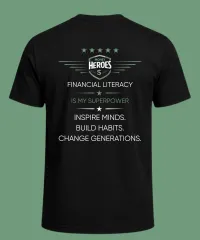 Money Heroes Classic Hero T-Shirt — Spend With Purpose – Image 2