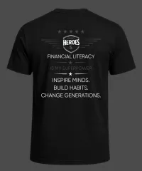 Money Heroes Classic Hero T-Shirt — Act Your Wage – Image 2