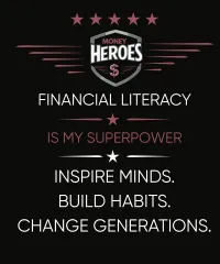 Money Heroes Classic Hero T-Shirt — Build the Bag. Protect the Vault. – Image 4
