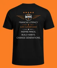 Money Heroes Classic Hero T-Shirt — Don't Go Broke – Image 2