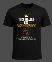 Money Heroes Financial Power T-Shirt — This Wallet Has Boundaries – Image 1