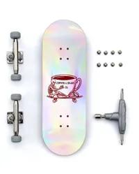 Coffee & Skate Co. Holographic Pro Fingerboard – Image 1
