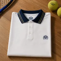 Deux le Jeu Polo Wit – Tennis Polo in Bamboe – Afbeelding 3