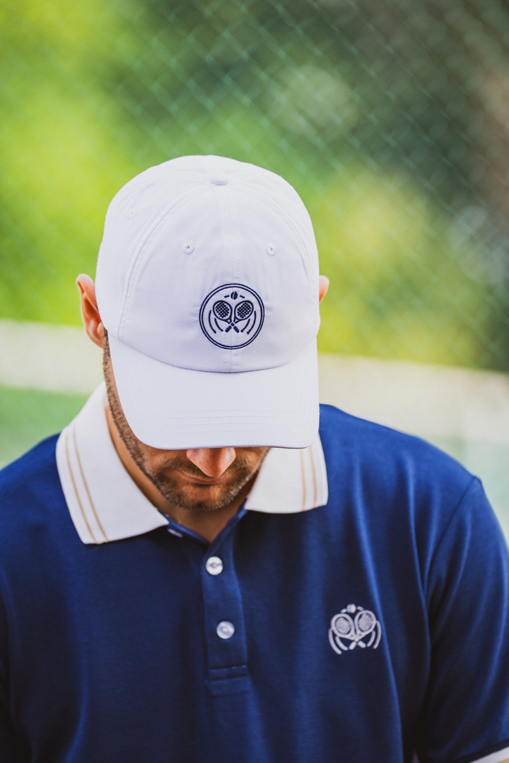 Deux le Jeu Tennis Pet Wit – Premium Bamboe Cap – Afbeelding 3