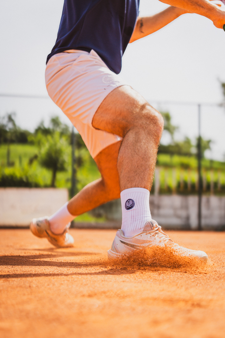 Deux le Jeu Tennis sokken Wit – Premium Bamboe stof – Afbeelding 2