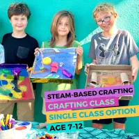 STEAM-crafting art Class "Try it" single class rate (Age7-12) – Image 1