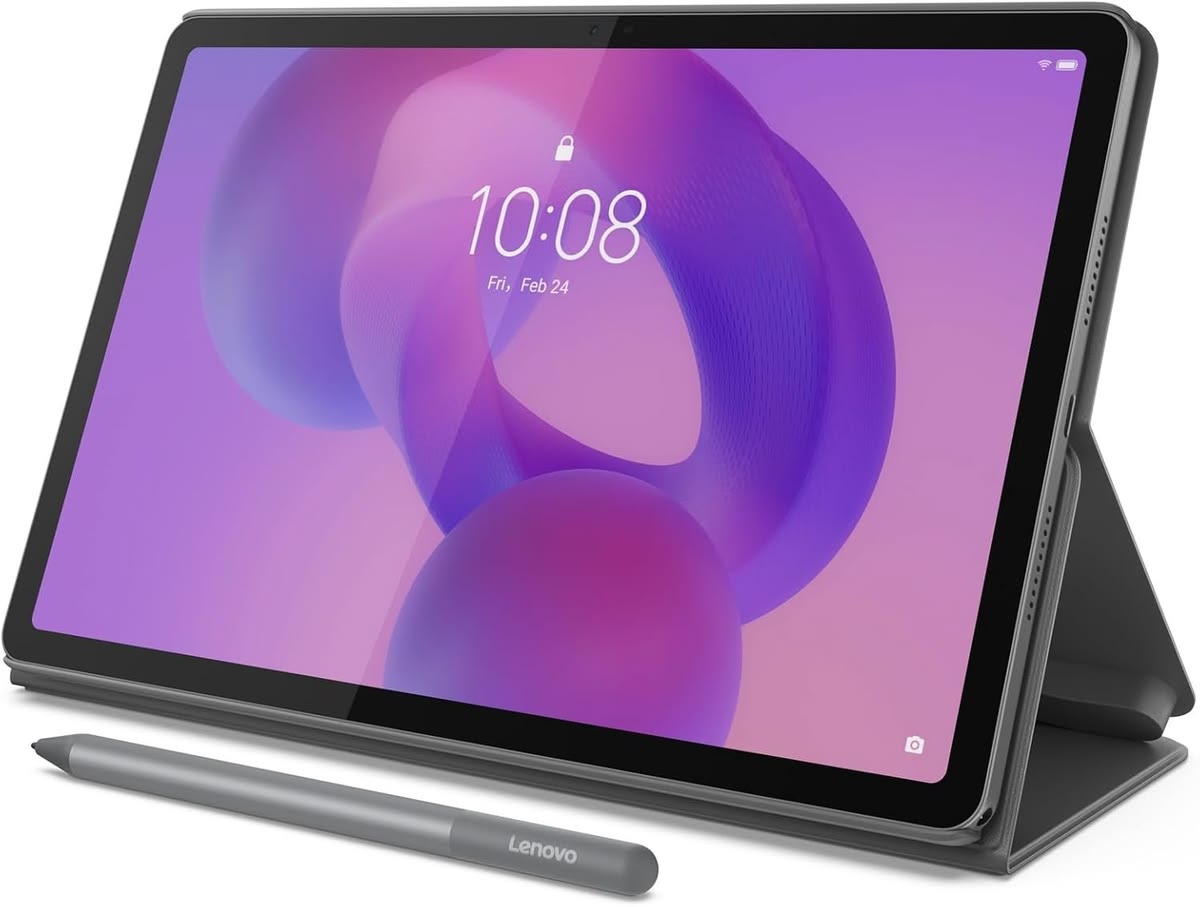 Lenovo - Idea Tab - 11" 2.5K Tablet - 8GB RAM - 128GB UFS - with Tab Pen and Folio Case - Luna Grey Model: ZAFR0929USSKU: 66428 – Image 2