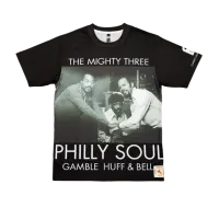 The Mighty Three | Rock Paper Denim Collab Tee (Pre-Order) – Black, 5XL