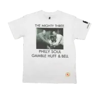 The Mighty Three Square | Rock Paper Denim Collab Tee (Pre-Order) – White, XL