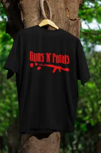 Guns & Petals Premium Tee – M, Black