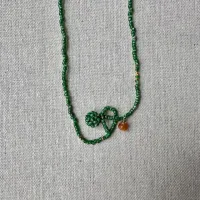 Green Beaded Necklace – Image 3