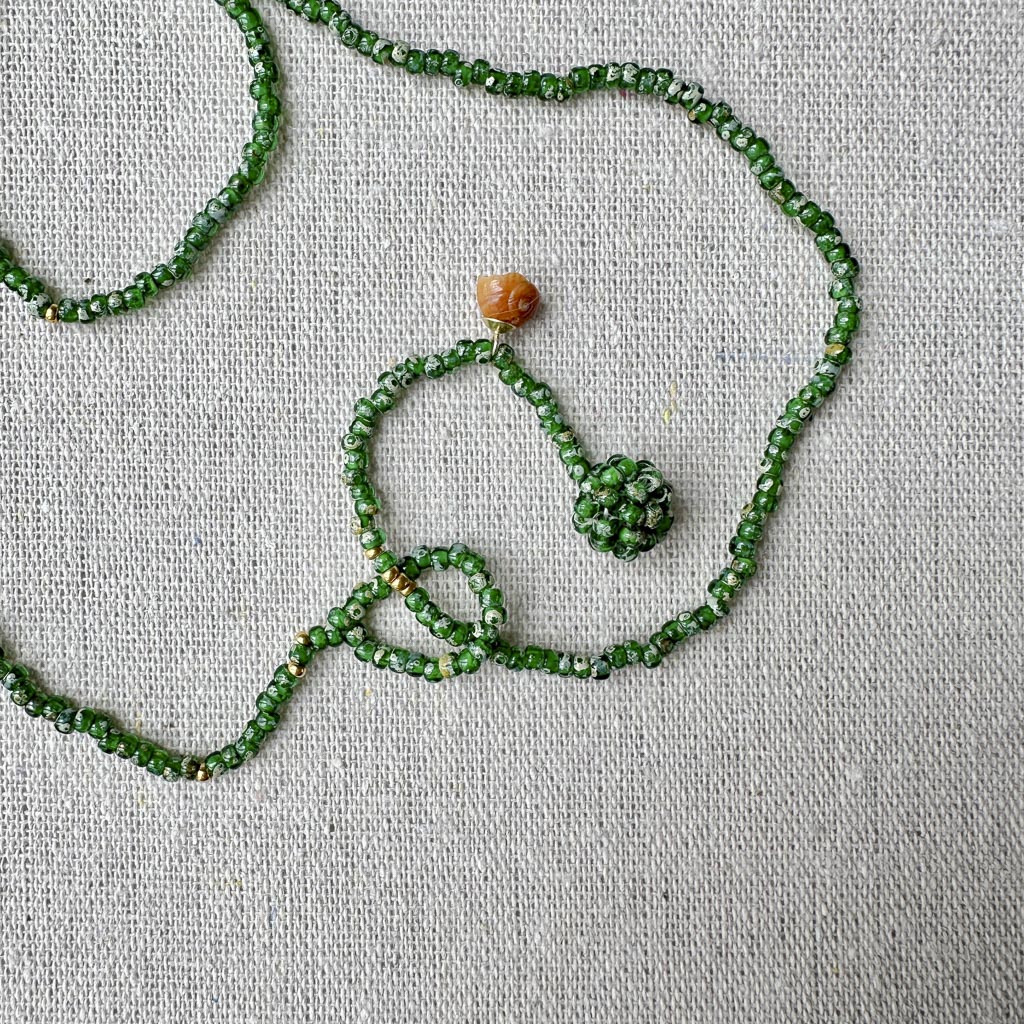 Green Beaded Necklace – Image 2
