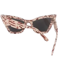The Monaco Muse Tinted Cateye – Cream + Red