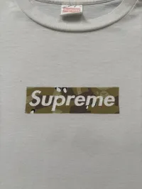 01' Bape X Supreme Sand Camo Box Logo Tee – Image 2