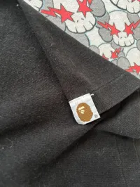 02' Bape Yellow Plaid Apehead Tee – Image 4