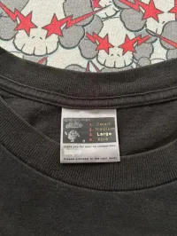 02' Bape Yellow Plaid Apehead Tee – Image 3