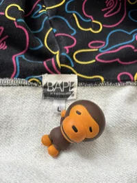 (SZ OG L) 06' Bape Multicolor Neon Camo Full Zip Hoodie  – Image 2