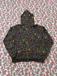 (SZ OG L) 06' Bape Multicolor Neon Camo Full Zip Hoodie  – Image 1