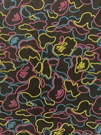 (SZ OG L) 06' Bape Multicolor Neon Camo Full Zip Hoodie  – Image 6