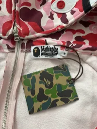 (SZ M) Bape Hiroshima City Camo Separate Shark Full Zip Hoodie – Image 5