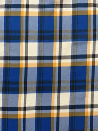 (Sz OG L) 08' Bape Blue Plaid Full Zip Hoodie  – Image 6