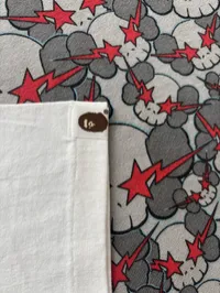 (SZ OG L) 08' Bape Isetan Plaid Baby Milo Tee – Image 5