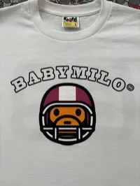 (SZ OG L) 11' Bape Baby Milo Football Tee – Image 3