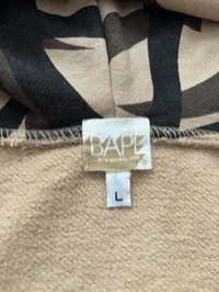 (SZ OG L) 06' Bape Tribal Camo College Logo Full Zip Hoodie – Image 3