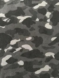 (SZ OG L) 05' Bape Black Camo Longsleeve Rugby Polo Shirt – Image 6