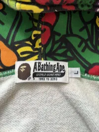 (SZ L) 11' Bape Baby Milo Safari Camo Full Zip Hoodie  – Image 2