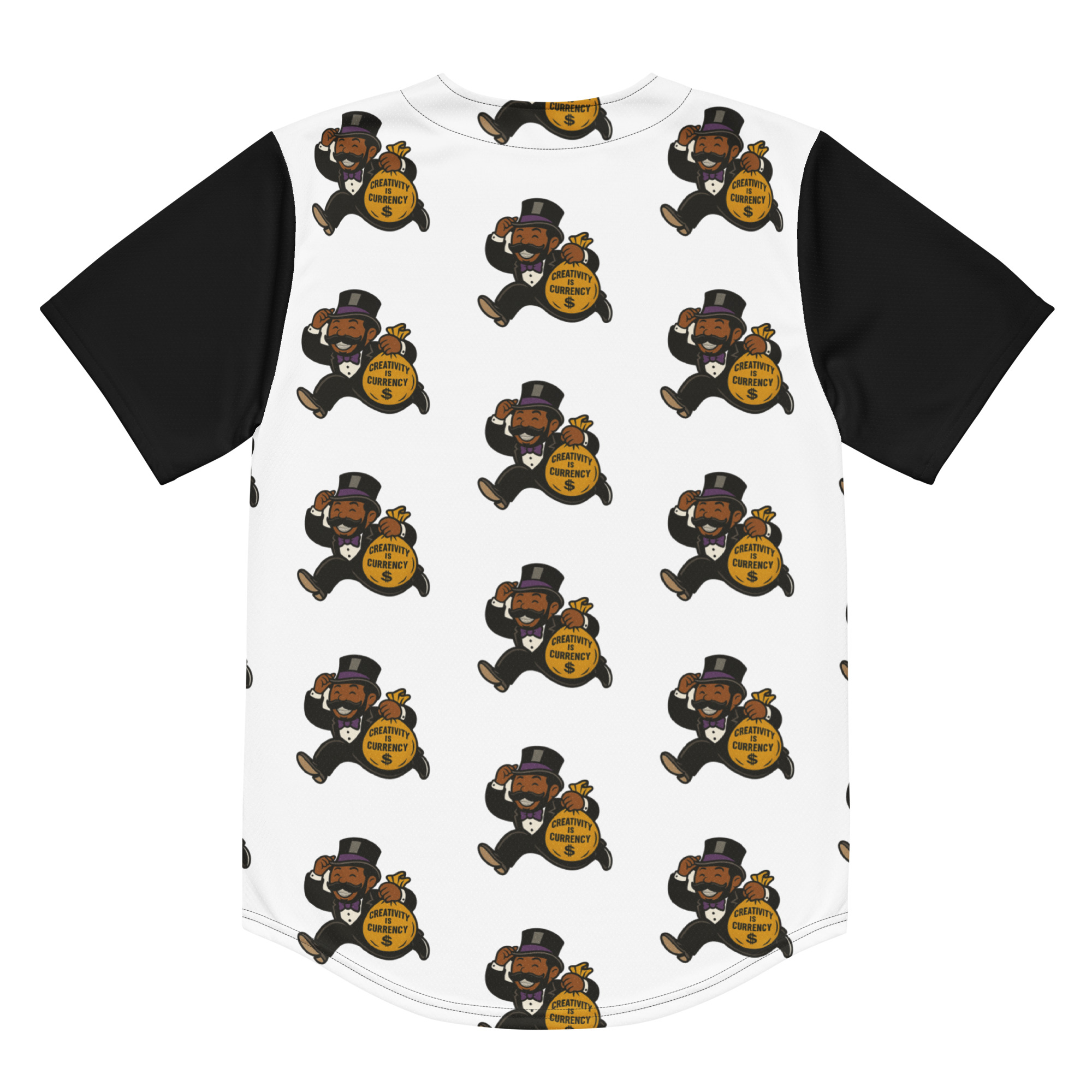 Creativity is Currency Baseball Jersey – Image 3