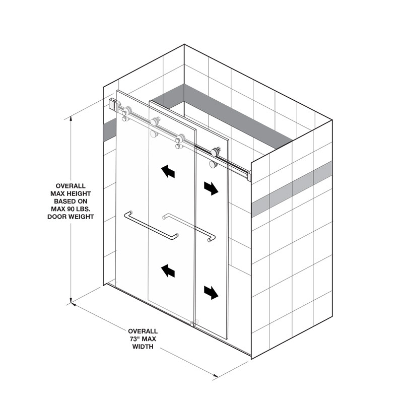 Napa - Shower Door Installation Kit  – Image 7