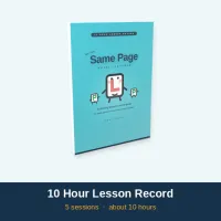 Same Page - Lesson Record Workbook - 10 Hours - A5 – Image 1