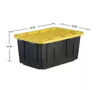 27-Gallon Heavy-Duty Lockable Storage Tote – Image 1