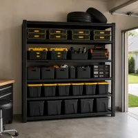 Heavy Duty Metal Shelving 3500LB  (6ft tall, 5ft long) – Image 3
