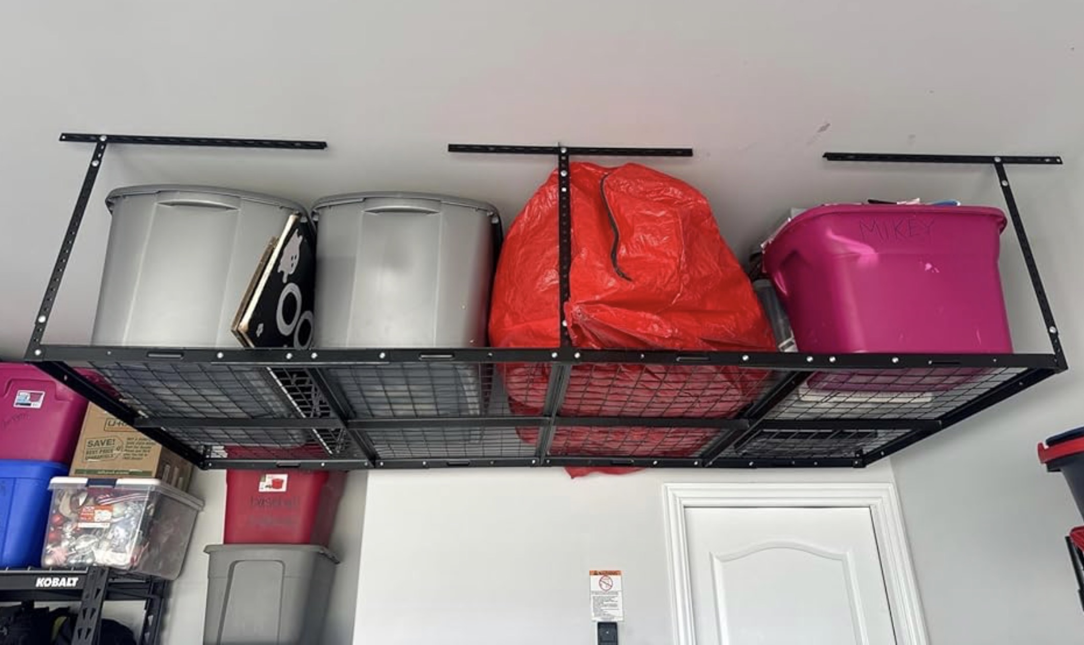(2-Pack) Overhead Garage Storage Rack (4x8 ft) – Image 4