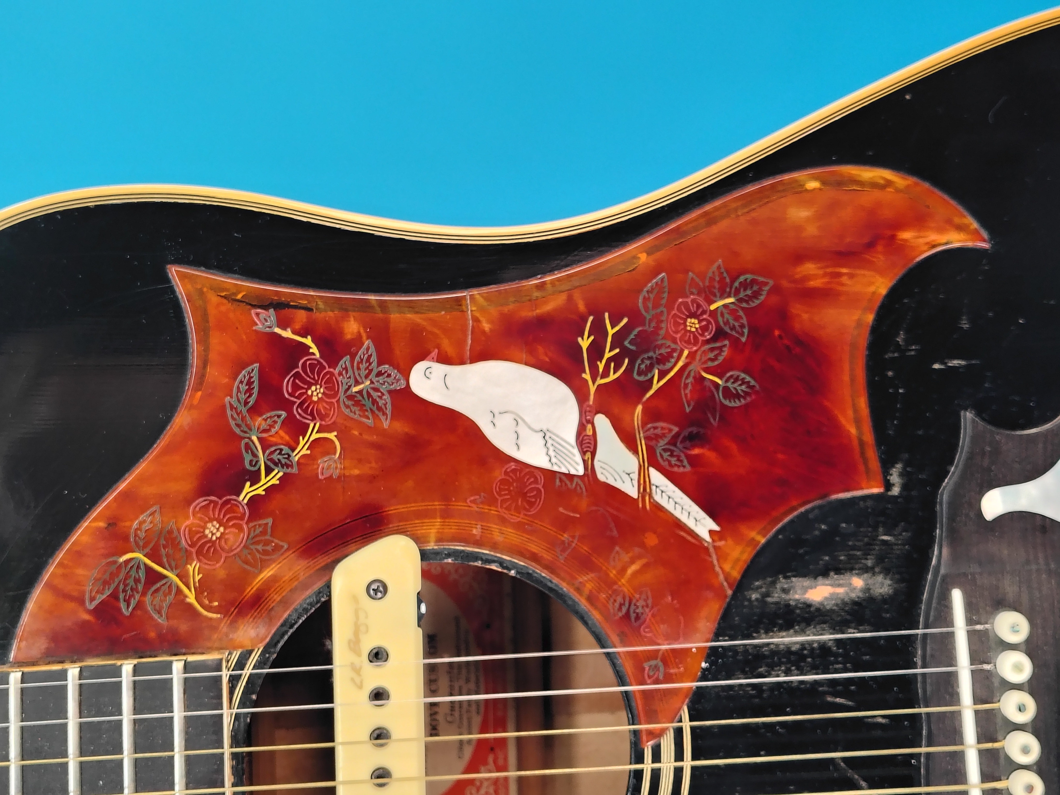 Gibson Dove Custom Acoustic Ebony (RARE) 1970's – Image 4