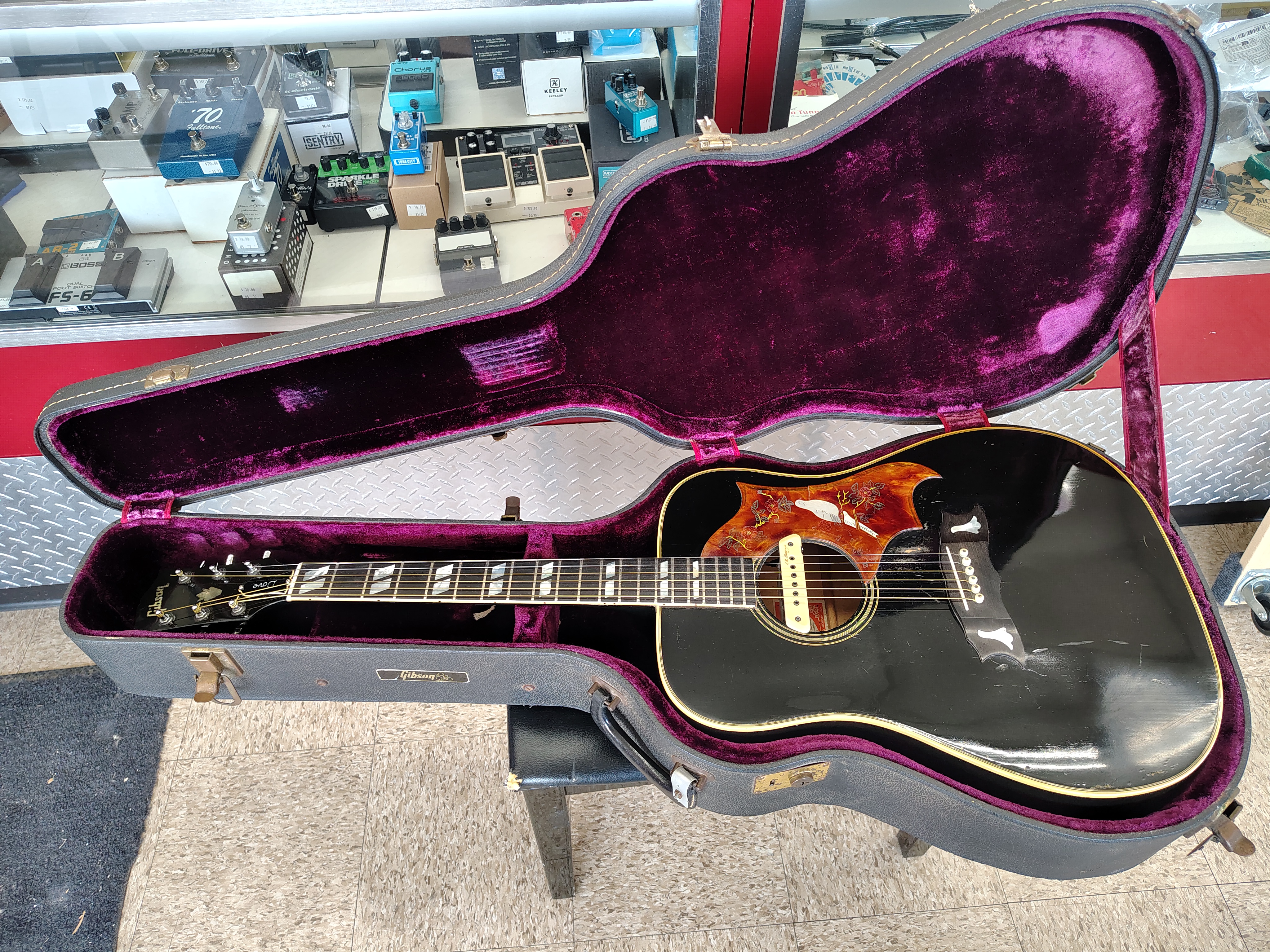 Gibson Dove Custom Acoustic Ebony (RARE) 1970's – Image 5