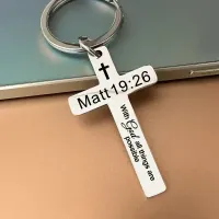 Stainless Steel Inspirational Keychains – Image 2