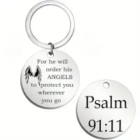 Stainless Steel Inspirational Keychains – Image 4