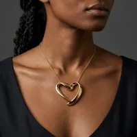 Kiksy - Classic Heart Pendant (18K Italian Gold) – Image 1